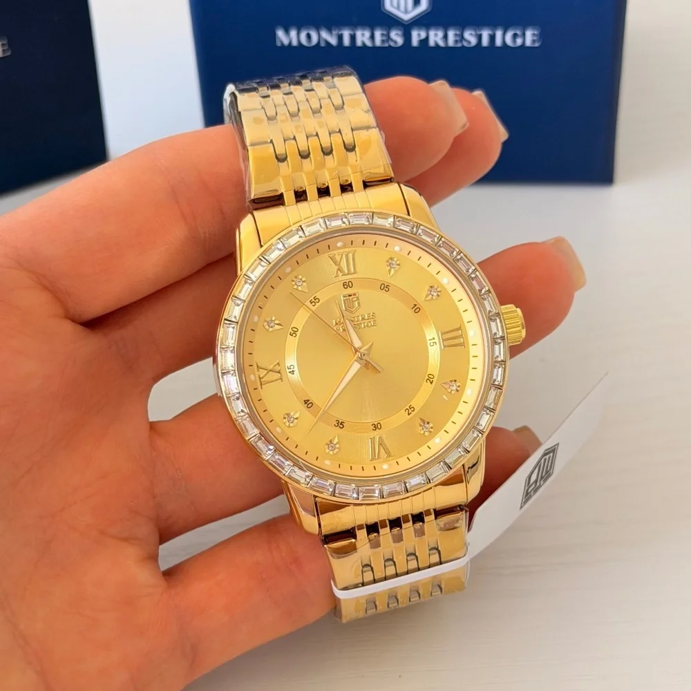New! Montres Prestige X Invicta Men's Gold Watch, Authentic